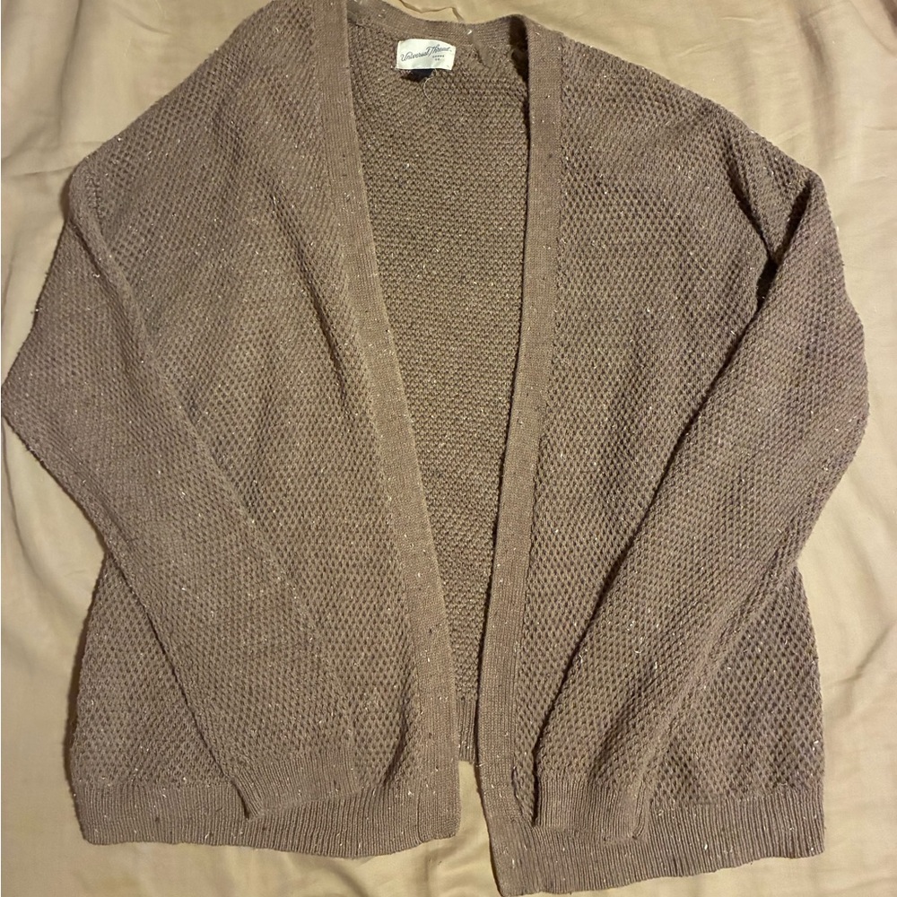 Universal Thread Taupe Open-Front Cardigan